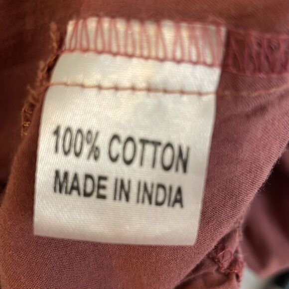 likemary 2 in 1 Cotton Maxi Harem Trouser Jumpsuit Vieux Rose o/s - Picture 7 of 7